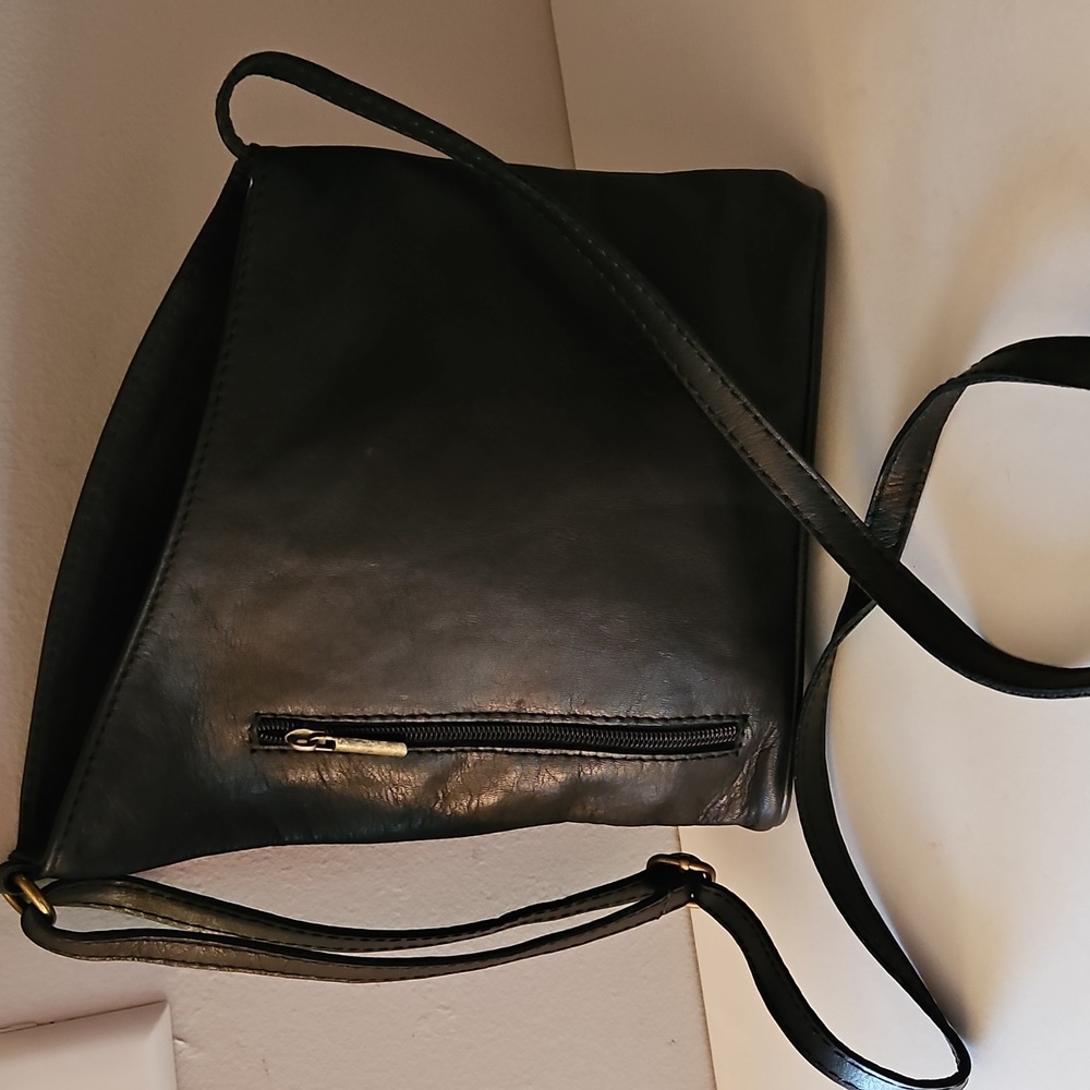 VERA PELLE BLACK LEATHER MINI BAG